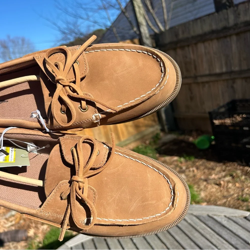 Nwt Men's Bennett Genuine Leather Loafers - Goodfellow & Co size 12‎ Cognac